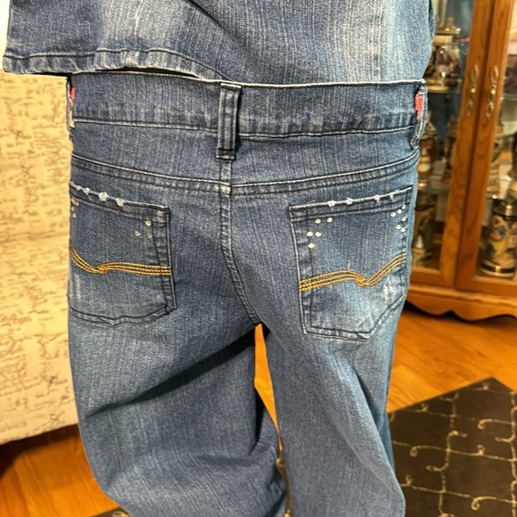 Women’s denim vest and jean. vest size Large and jeans size 12 set. Vintage 80’s - Picture 6 of 7